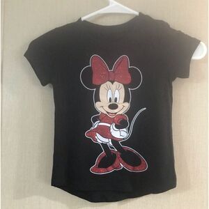 Minnie Mouse Black and Red Short Sleeve Shirt Extra Small